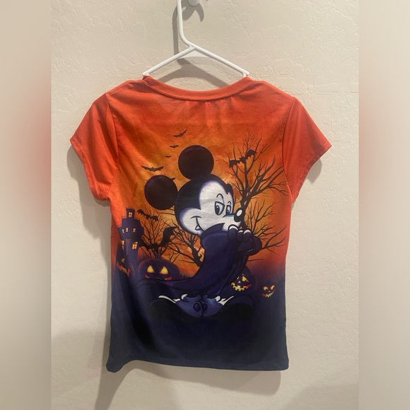 Disney Vampire Mickey Mouse Halloween Theme Shirt | Juniors Large - Picture 2 of 4